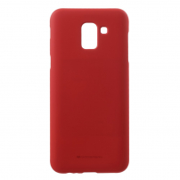 Carcasă Goospery Matte, din plastic pentru Samsung Galaxy J6 (2018) - roșu