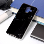 Carcasă din plastic marmură, pentru Samsung Galaxy A6 (2018) - negru