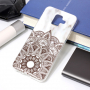 Carcasă din plastic mandala pentru Samsung Galaxy A6 (2018) - alb