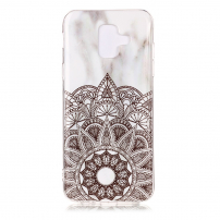 Carcasă din plastic mandala pentru Samsung Galaxy A6 (2018) - alb