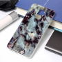 Carcasă din plastic marmură, pentru Samsung Galaxy A6 Plus (2018) - violet