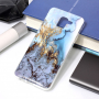 Carcasă din plastic marmură, pentru Samsung Galaxy J6 (2018) - albastru