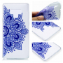 Carcasă din plastic, mandala albastră, pentru Samsung Galaxy Note 9 - transparent