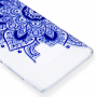 Carcasă din plastic, mandala albastră, pentru Samsung Galaxy Note 9 - transparent