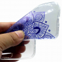 Carcasă din plastic, mandala albastră, pentru Samsung Galaxy Note 9 - transparent