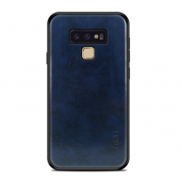 Husă Mofi, din piele, pentru Samsung Galaxy Note 9 - albastru închis