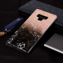 Carcasă din plastic marmură, pentru Samsung Galaxy Note 9 - maro-negru