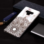 Carcasă din plastic mandala pentru Samsung Galaxy Note 9 - alb