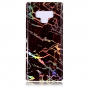 Carcasă din plastic, hologramă marmură, pentru Samsung Galaxy Note 9 - negru