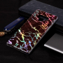 Carcasă din plastic, hologramă marmură, pentru Samsung Galaxy Note 9 - negru