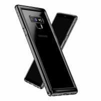 Carcasă Baseus Safety, din plastic negru, pentru Samsung Galaxy Note 9 - transparent