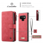 Husă tip portofel Caseme 2 în 1, pentru Samsung Galaxy Note 9 - roșu