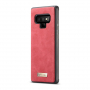 Husă tip portofel Caseme 2 în 1, pentru Samsung Galaxy Note 9 - roșu