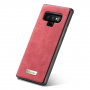 Husă tip portofel Caseme 2 în 1, pentru Samsung Galaxy Note 9 - roșu