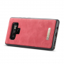 Husă tip portofel Caseme 2 în 1, pentru Samsung Galaxy Note 9 - roșu