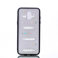 Carcasă din plastic întărit săgeți, pentru Samsung Galaxy A6 (2018) - transparent