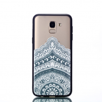 Carcasă din plastic întărit lotus, pentru Samsung Galaxy J6 (2018) - transparent