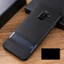 Carcasă Elegance, din plastic, cu stativ pentru Samsung Galaxy A6 Plus (2018) - albastru închis