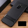 Carcasă Elegance, din plastic, cu stativ pentru Samsung Galaxy A6 (2018) - negru