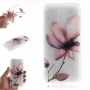 Carcasă din plastic flori, pentru Samsung Galaxy A6 (2018) - transparent