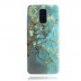 Carcasă din plastic pom în floare, pentru Samsung Galaxy A6 Plus (2018) - albastru