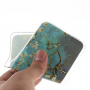 Carcasă din plastic pom în floare, pentru Samsung Galaxy A6 Plus (2018) - albastru