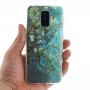 Carcasă din plastic pom în floare, pentru Samsung Galaxy A6 Plus (2018) - albastru