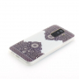 Carcasă din plastic model simetric, pentru Samsung Galaxy A6 Plus (2018) - alb