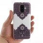 Carcasă din plastic model simetric, pentru Samsung Galaxy A6 Plus (2018) - alb