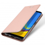 Husă flip Dux Ducis Skin Pro, pentru Samsung Galaxy A7 (2018) - roz-auriu
