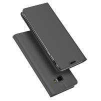Husă flip Dux Ducis Skin Pro, pentru Samsung Galaxy J4 Plus - gri