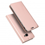 Husă flip Dux Ducis Skin Pro, pentru Samsung Galaxy J4 Plus - roz-auriu