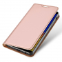 Husă flip Dux Ducis Skin Pro, pentru Samsung Galaxy J4 Plus - roz-auriu