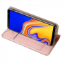 Husă flip Dux Ducis Skin Pro, pentru Samsung Galaxy J4 Plus - roz-auriu