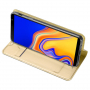 Husă flip Dux Ducis Skin Pro, pentru Samsung Galaxy J4 Plus - auriu