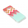 Carcasă din plastic zig-zag pentru Samsung Galaxy J6 (2018) - turcoaz
