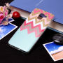Carcasă din plastic zig-zag pentru Samsung Galaxy J6 (2018) - turcoaz