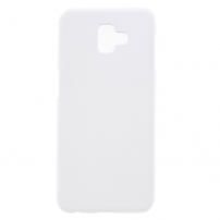 Carcasă cauciucată pentru Samsung Galaxy J6 Plus - alb