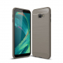 Carcasă din plastic cu textură șlefuită, pentru Samsung Galaxy J4 Plus - gri