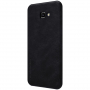Husă flip Nillkin Qin, din piele, pentru Samsung Galaxy J4 Plus - negru
