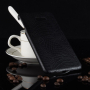 Carcasă din piele cu textură crocodil, pentru Samsung Galaxy J4 Plus - negru