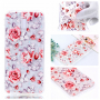 Carcasă din plastic flori, pentru Samsung Galaxy J6 Plus - transparent