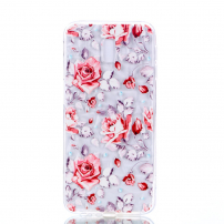 Carcasă din plastic flori, pentru Samsung Galaxy J6 Plus - transparent