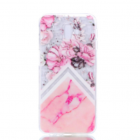 Carcasă din plastic flori, pentru Samsung Galaxy J6 Plus - roz