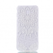 Carcasă din plastic întărit mandala, pentru Samsung Galaxy J4 Plus - transparent