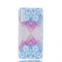 Carcasă din plastic întărit lotus, pentru Samsung Galaxy A7 (2018) - transparent