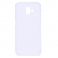 Carcasă din silicon pentru Samsung Galaxy J6 Plus - alb
