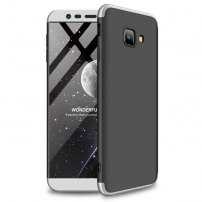 Gkk Carcasă rezistentă pentru Samsung Galaxy J4 Plus - argintiu-negru