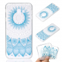 Carcasă din plastic lotus albastru, pentru Samsung Galaxy J4 Plus - transparent