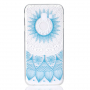 Carcasă din plastic lotus albastru, pentru Samsung Galaxy J4 Plus - transparent
